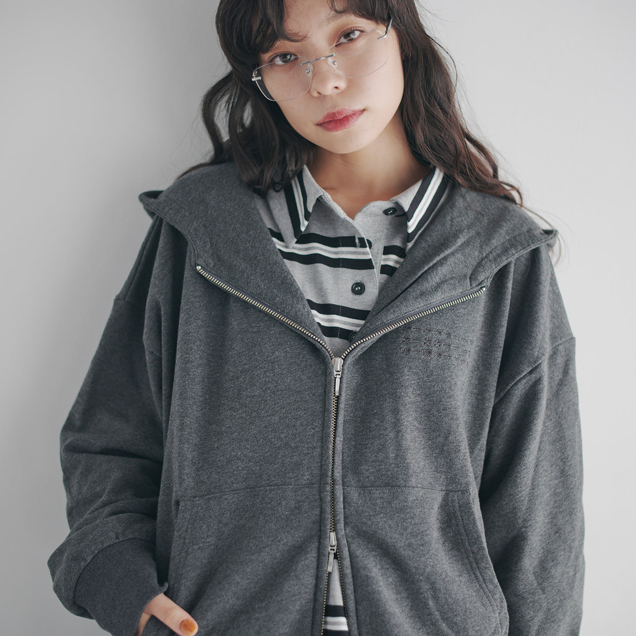 zip up hoodie | 2025 collection reoa prologue2