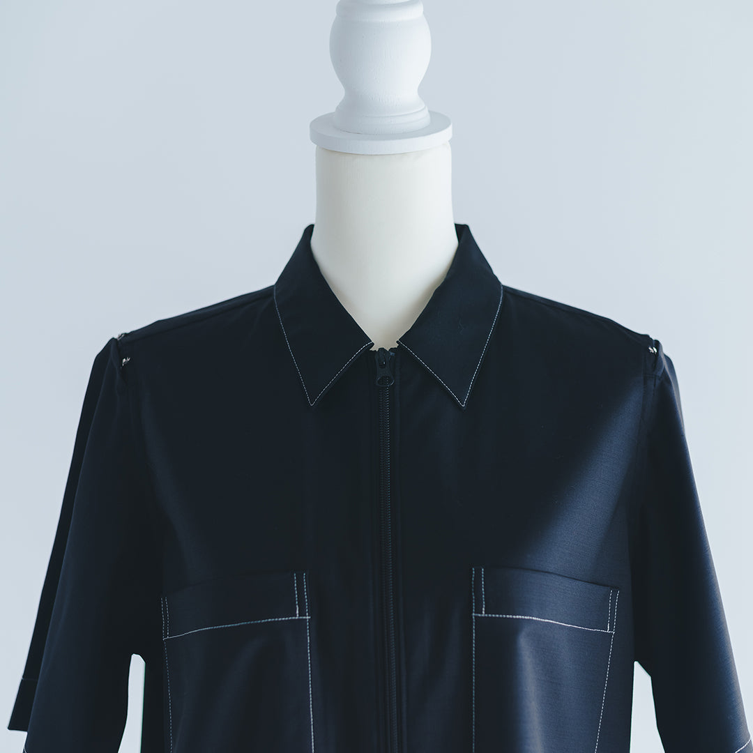 ハーフジップシャツ 2025 collection reoa prologue1