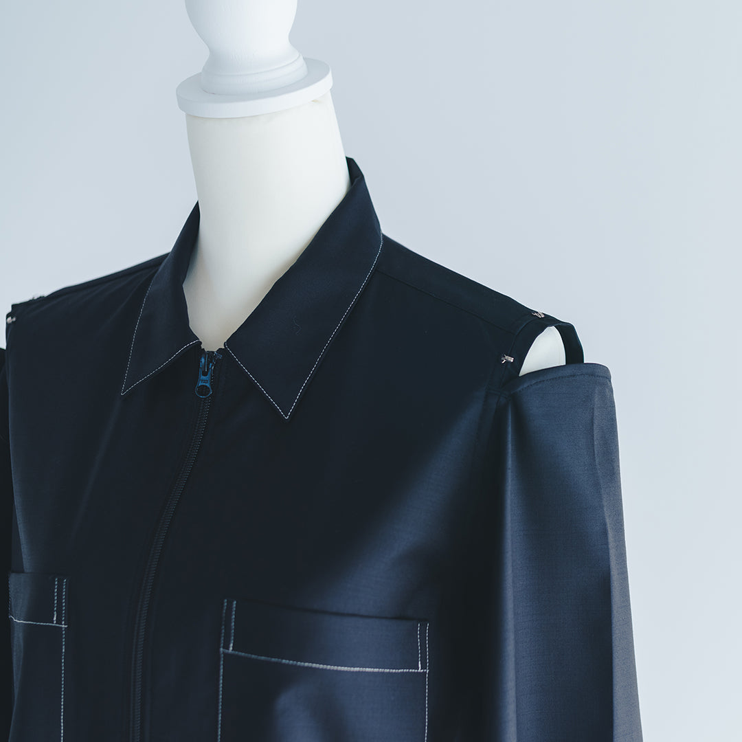 ハーフジップシャツ 2025 collection reoa prologue1