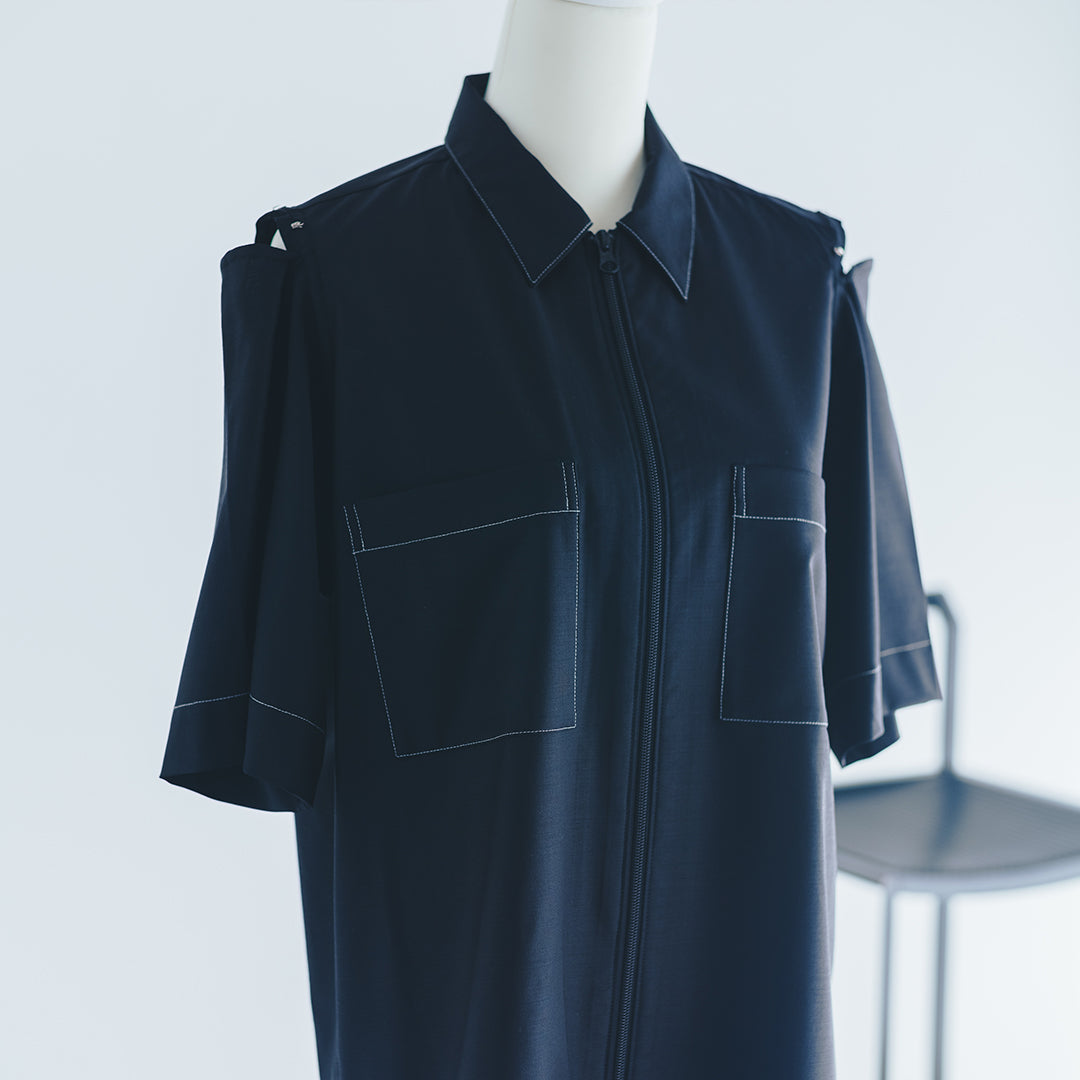 ハーフジップシャツ 2025 collection reoa prologue1